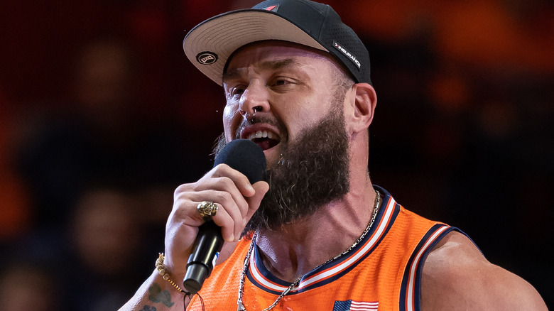 Braun Strowman speaking at University of Illinois Urbana-Champaign