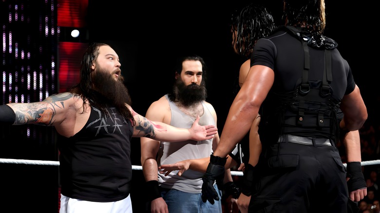 The Wyatt Family faces The Shield