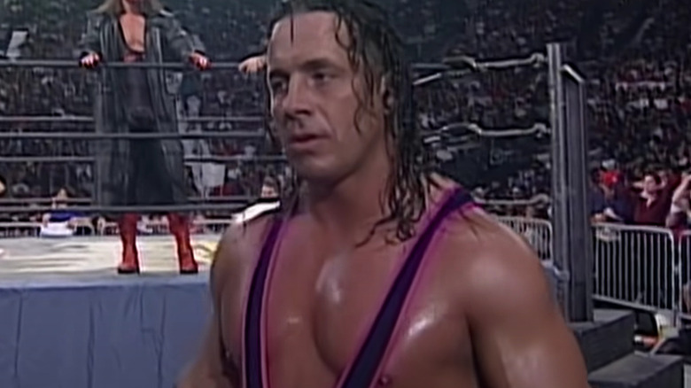 Bret Hart outside of the ring