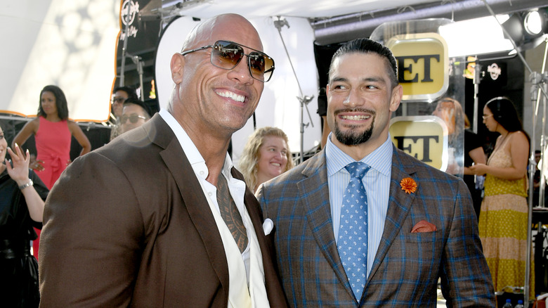 Dwayne Johnson and Roman Reigns