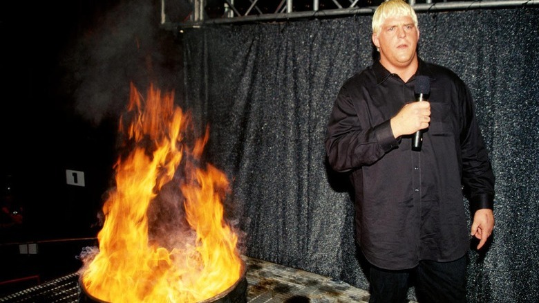 Dustin Rhodes Burns The Goldust Outfit On WWE Raw