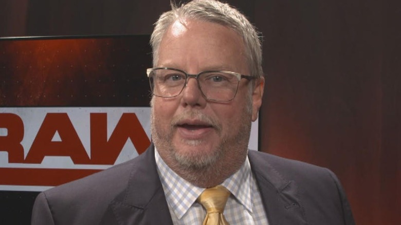 Bruce Prichard being told about the latest Playboy issue