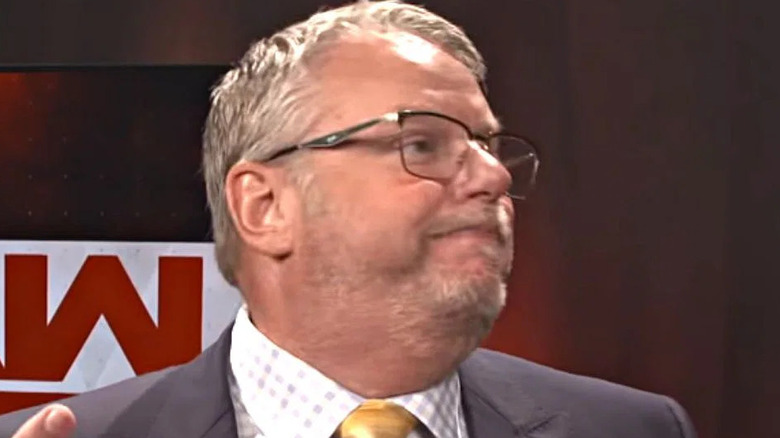 Bruce Prichard backstage during an episode of Raw