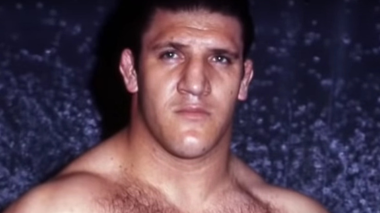 A younger Bruno Sammartino in front of the camera