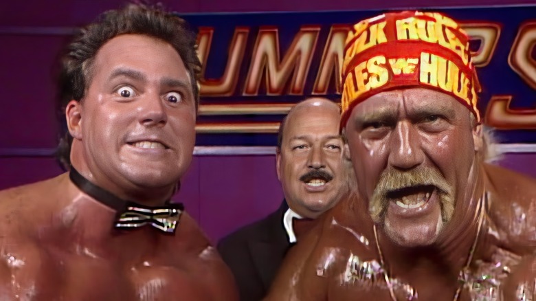 Beefcake and Hogan speaking