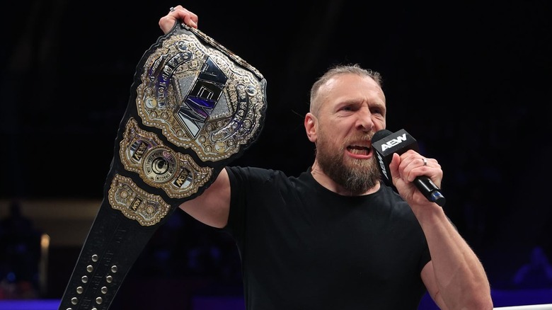 Bryan Danielson holding the AEW World Championship