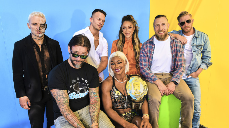 CM Punk and Bryan Danielson in the same AEW group photo