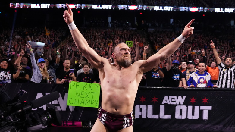 Bryan Danielson enters at AEW All Out