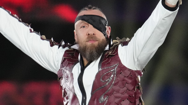 Bryan DAnielson with an eyepatch