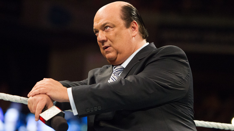 Paul Heyman looking away