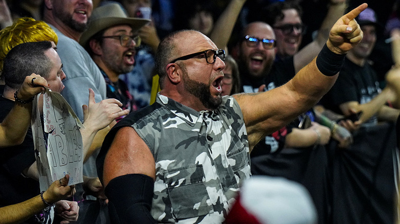 Bully Ray AKA Bubba Ray Dudley on WWE NXT pointing