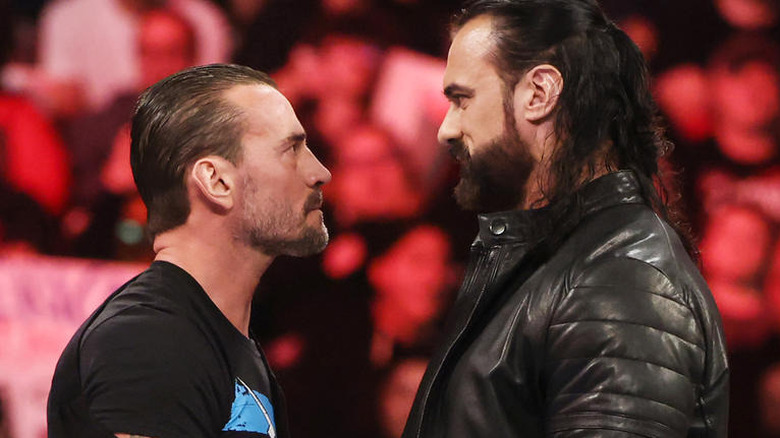 CM Punk and Drew McIntyre face-to-face on "WWE Raw"