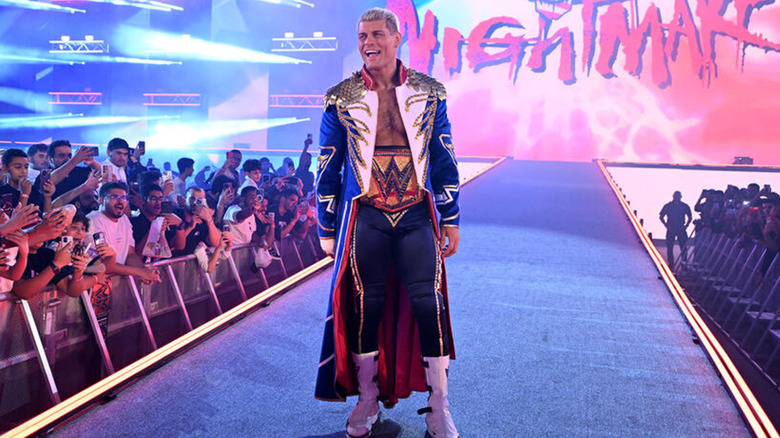 Cody Rhodes walking to the ring
