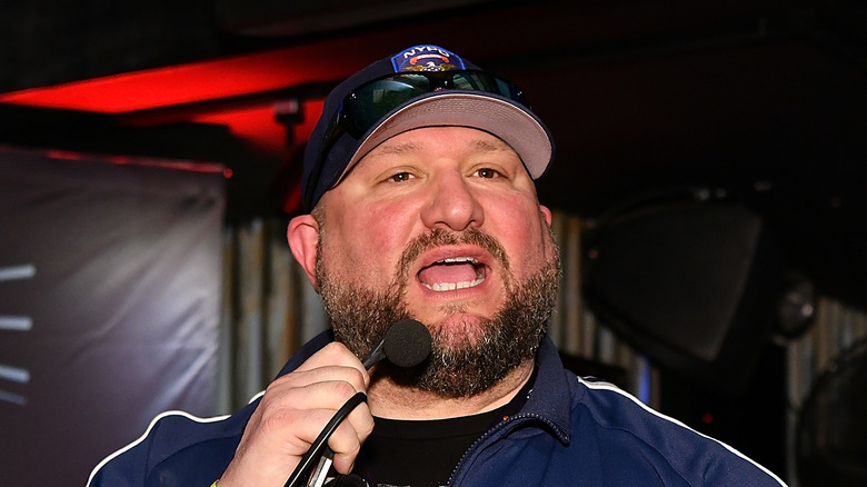 Bully Ray speaking into a microphone