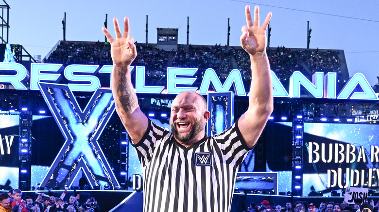 Bully Ray posing at Wrestlemania 40