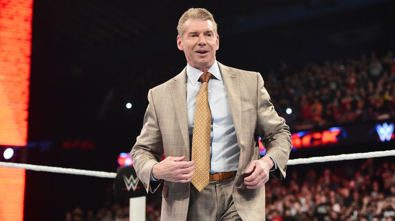 Vince McMahon in a WWE ring