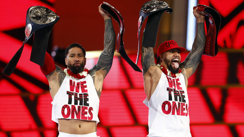 The Usos make their entrance