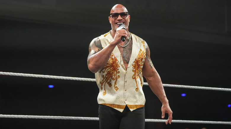 The Rock talking in WWE