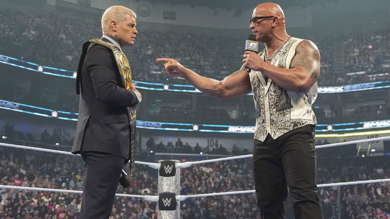 Cody Rhodes and The Rock on WWE SmackDown