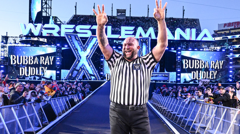 Bully Ray makes an entrance at WrestleMania XL