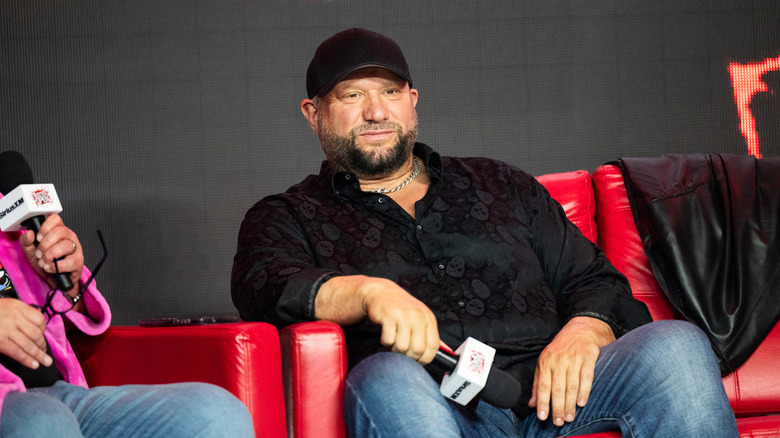 Bully Ray holding a microphone at a convention