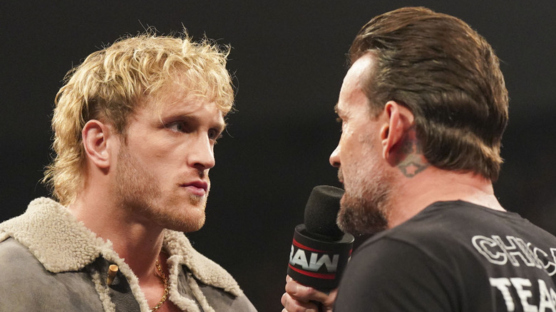 Logan Paul and CM Punk facing off