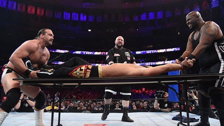 Silas Young, Bully Ray, and Shane Taylor at G1 Supercard