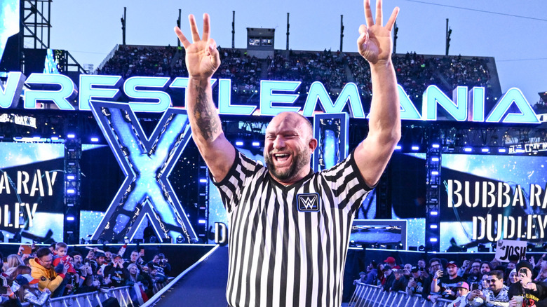 Bully Ray posing at Wrestlemania 40