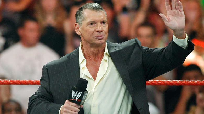 Vince McMahon, waving