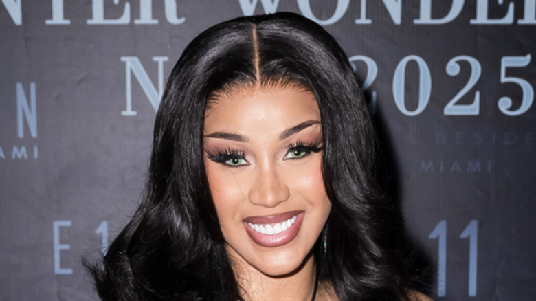 Cardi B posing