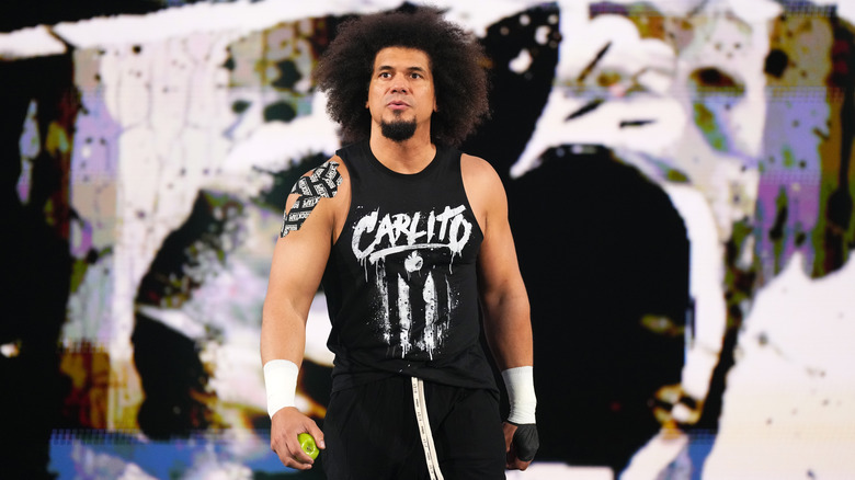 Carlito walking to the ring