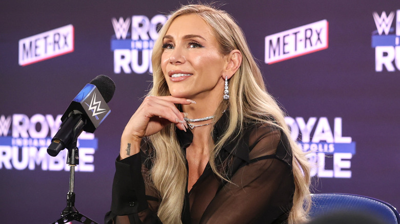 Charlotte Flair smiling