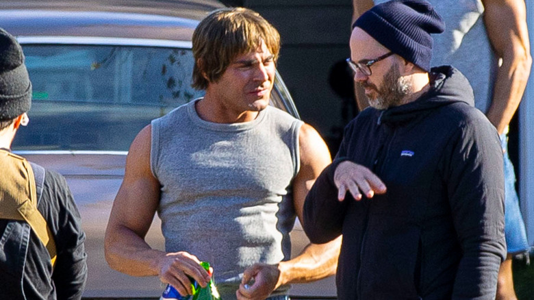 Zac Efron And Sean Durkin On The Set Of The Iron Claw