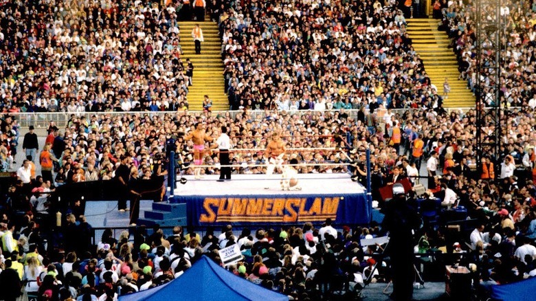 A Scene From The 1992 SummerSlam At Wembley Stadium