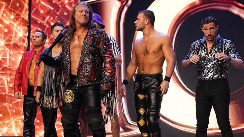 Chris Jericho And The JAS During Their Entrance