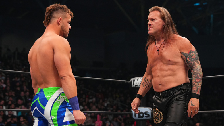 Chris Jericho facing Action Andretti in a match