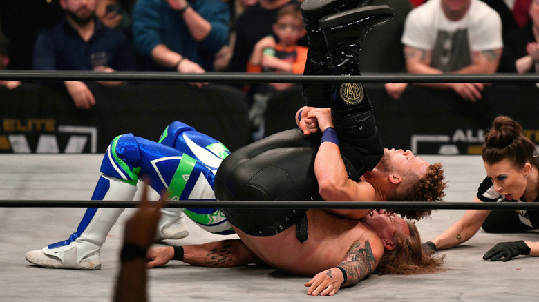 Action Andretti pinning Chris Jericho