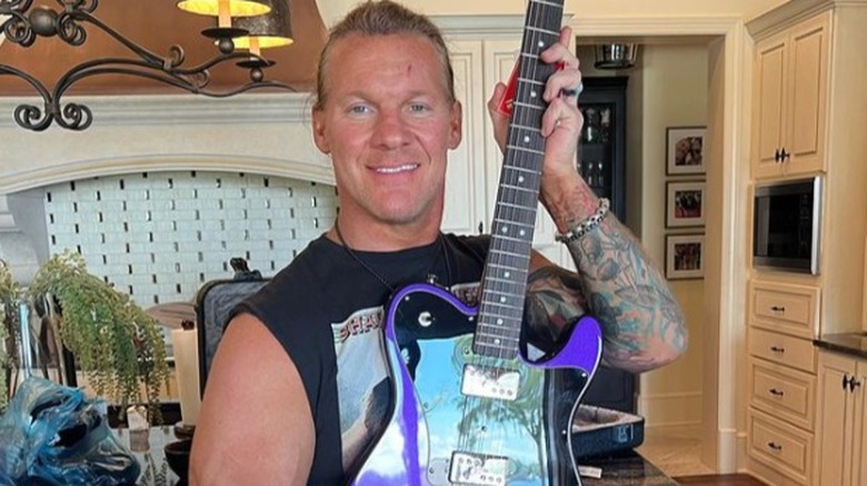 Chris Jericho with guitar