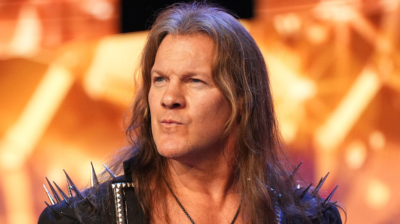 Chris Jericho, smirking at the thought anyone would dare disagree with him