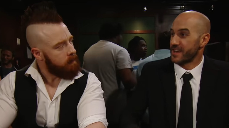 Sheamus and Cesaro sitting at a bar together