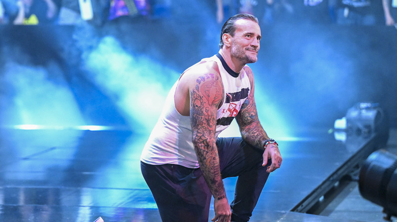 CM Punk makes his entrance