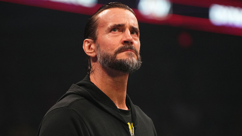 CM Punk in black hoodie