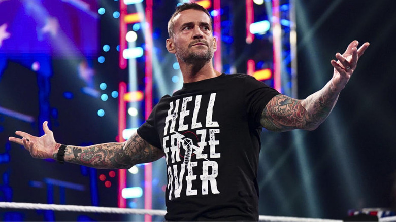 CM Punk posing