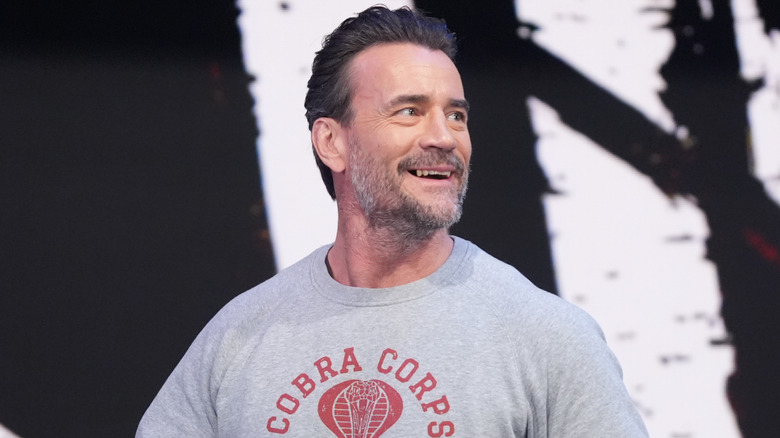 CM Punk arrives during The Elimination Chamber Kickoff Show at Scotiabank Arena on February 28, 2025 in Toronto, Canada.