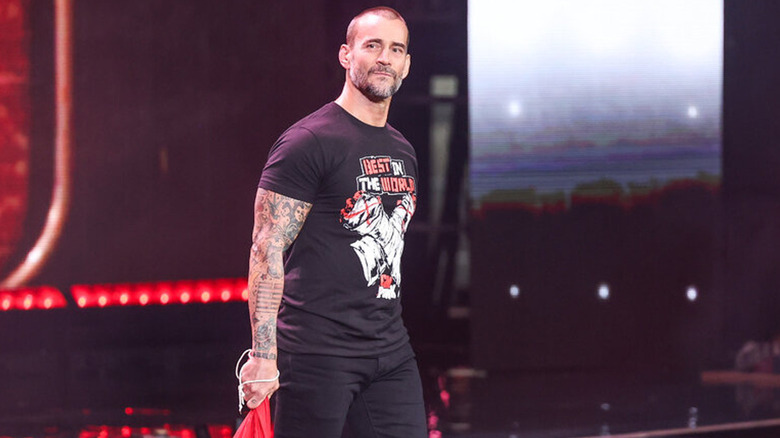 Punk coming to the ring 