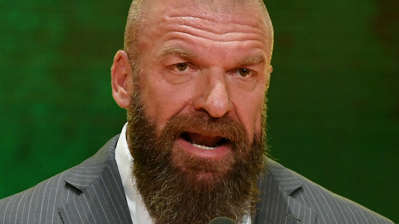 Triple H talking