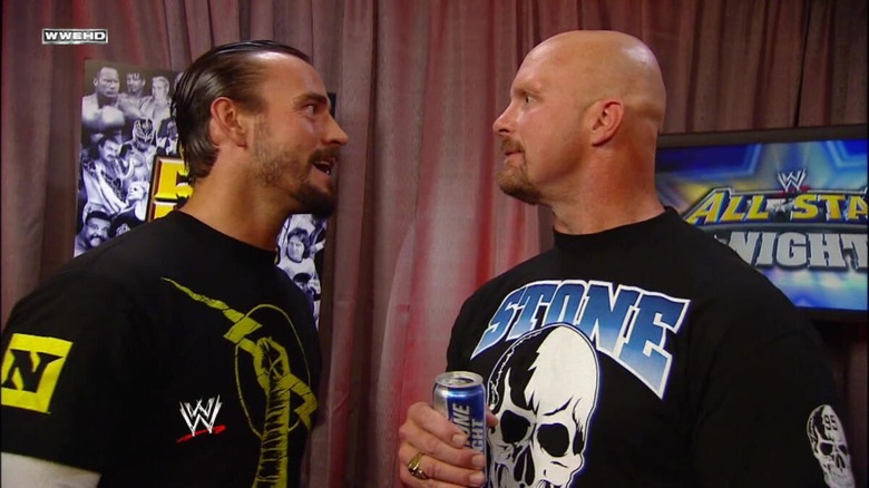 CM Punk [Left] and Steve Austin [Right]