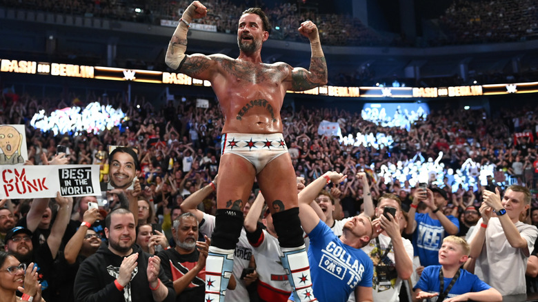 CM Punk flexing