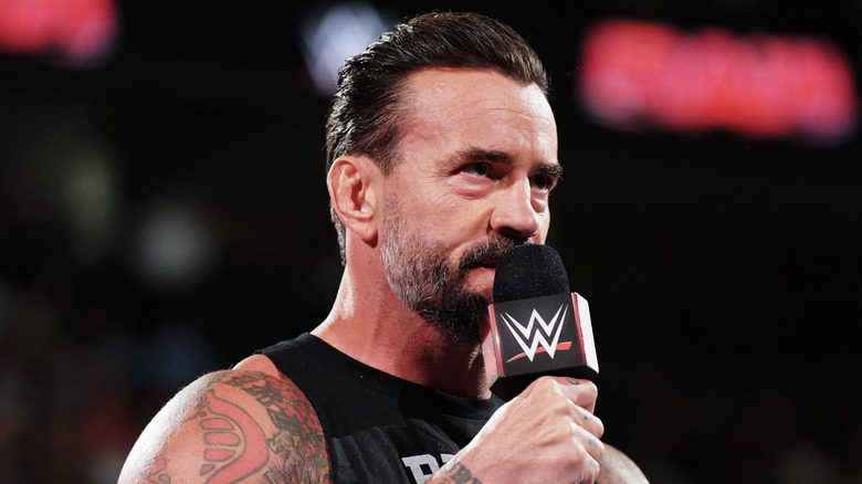 CM Punk on WWE Raw cutting a promo