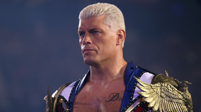 Cody Rhodes staring intently